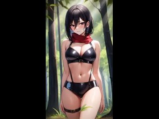 mikasa ackerman - tik-tok animation; thicc; 3d sex porno hentai; (by @sweet animeworld) [attack on titan | shingeki no kyojin]