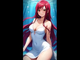 erza scarlet - tik-tok animation; 3d sex porno hentai; (by @sweet animeworld) [fairy tail]
