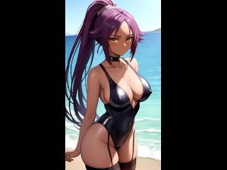 yoruichi shihouin - tik-tok animation; big tits; big boobs; stockings; 3d sex porno hentai; (by @sweet animeworld) [bleach]